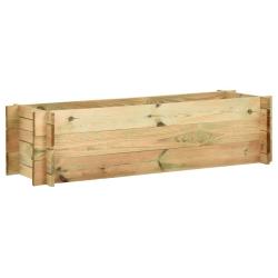 Jardini&egrave;re sur&eacute;lev&eacute;e de l&eacute;gumes Bois de pin impr&eacute;gn&eacute; 120 cm