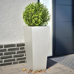 Jardini&egrave;res 2 pcs 35x35x75 cm acier inoxydable