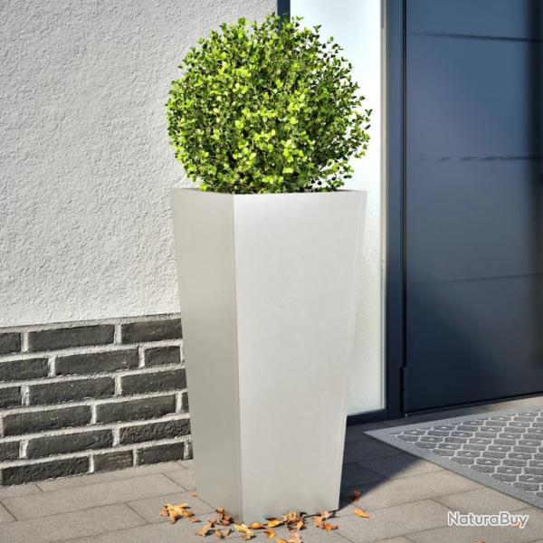 Jardini�res 2 pcs 35x35x75 cm acier inoxydable