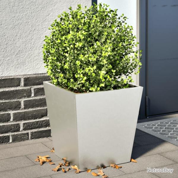 Jardinires 2 pcs 40x40x40 cm acier inoxydable alsavelo