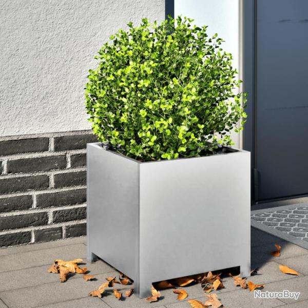 Jardini�res 2 pcs 40x40x40 cm acier galvanis�