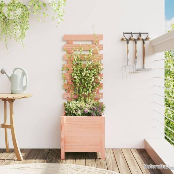 Jardini�re avec support 39x39,5x114 cm bois massif douglas