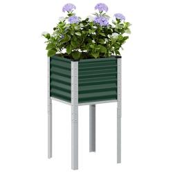 Jardini&egrave;re vert 45x45x88 cm acier