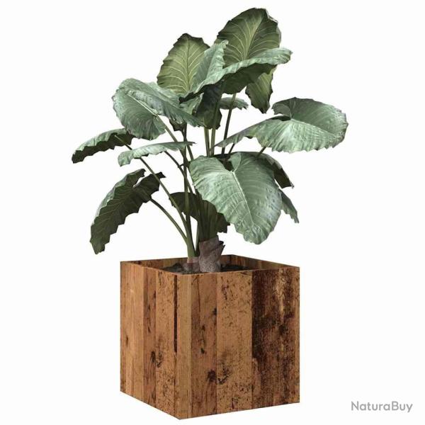 Jardini�re vieux bois 40x40x40 cm bois d'ing�nierie