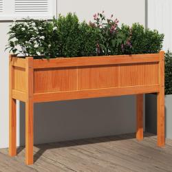 Jardini&egrave;res avec pieds et pieds 110x31x70 cm bois de pin massif