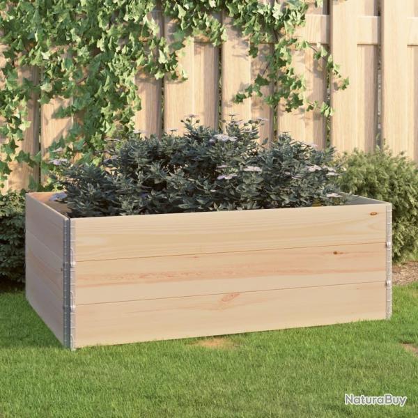 Jardini�res sur�lev�es 3 pcs 100x150 cm Bois de pin solide