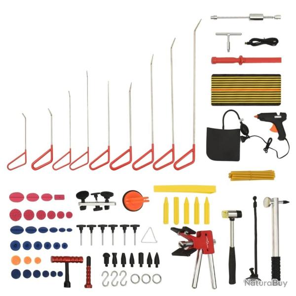 Kit d'outils de d�bosselage sans peinture 76 pcs