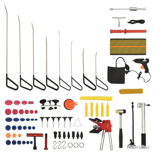 Kit d'outils de d�bosselage sans peinture 75 pcs