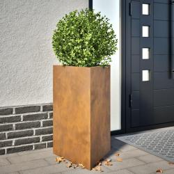 Jardini&egrave;res 2 pcs triangulaire acier r&eacute;sistant aux intemp&eacute;ries