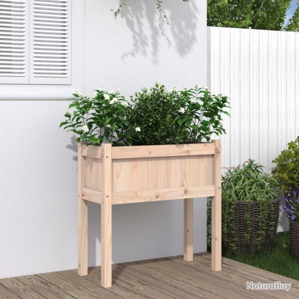 Jardini�res avec pieds 70x31x70 cm bois de pin massif