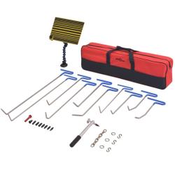 Kit de d&eacute;bosselage sans peinture 28 pi&egrave;ces Acier inoxydable