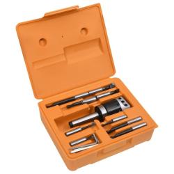 Jeu d'outils d'al&eacute;sage 15 pcs 50 mm T&ecirc;te d'al&eacute;sage MT3-F1-12