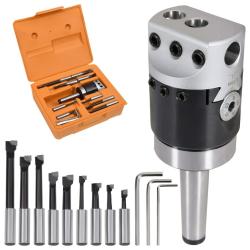 Jeu d'outils d'al&eacute;sage 15 pcs 50 mm T&ecirc;te d'al&eacute;sage MT2-F1-12