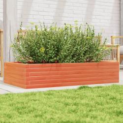 Jardini&egrave;re cire marron 110x60x23 cm bois de pin massif