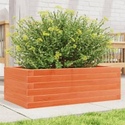 Jardini&egrave;re cire marron 70x40x23 cm bois de pin massif