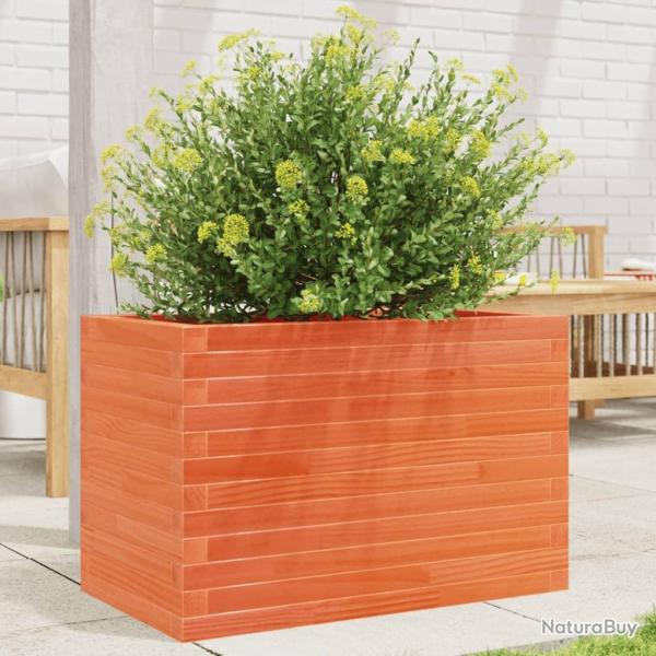 Jardini�re cire marron 70x40x45,5 cm bois de pin massif