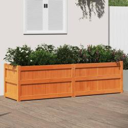 Jardini&egrave;re cire marron 180x50x50 cm bois de pin massif