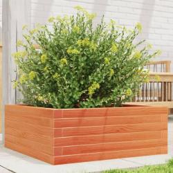 Jardini&egrave;re cire marron 60x60x23 cm bois de pin massif