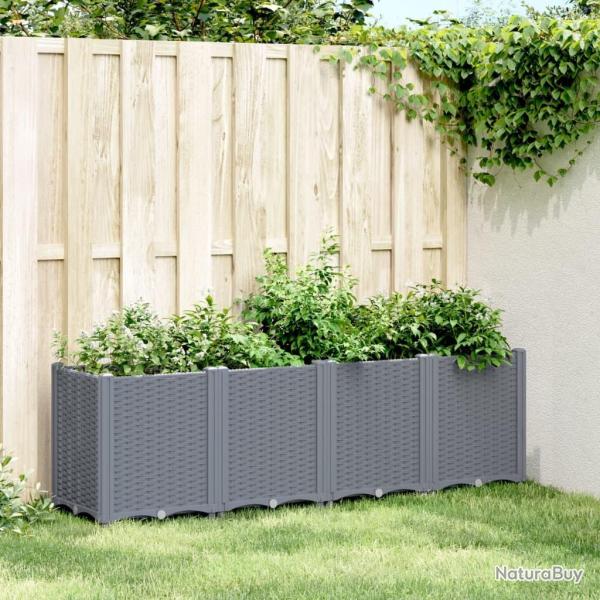 Jardini�re bleu gris 160x40x53 cm PP