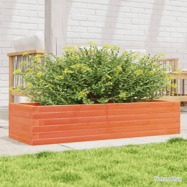 Jardini�re cire marron 110x40x23 cm bois de pin massif