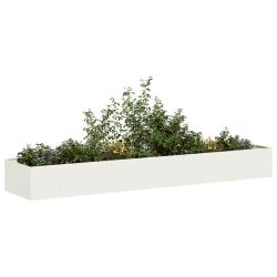 Jardini&egrave;re blanc 360x80x40 cm acier