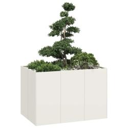 Jardini&egrave;re blanc 120x80x40 cm acier