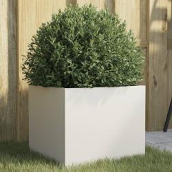 Jardini&egrave;re blanc 32x30x29 cm acier