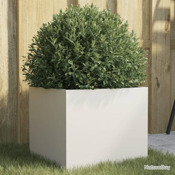 Jardini�re blanc 32x30x29 cm acier