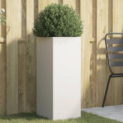 Jardini&egrave;re blanc 32x29x75 cm acier