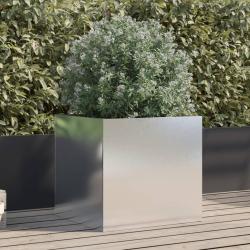 Jardini&egrave;re argent&eacute; 49x47x46 cm acier inoxydable