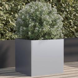Jardini&egrave;re argent&eacute; 49x47x46 cm acier galvanis&eacute;