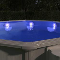 Lampe LED flottante submersible de piscine avec t&eacute;l&eacute;commande