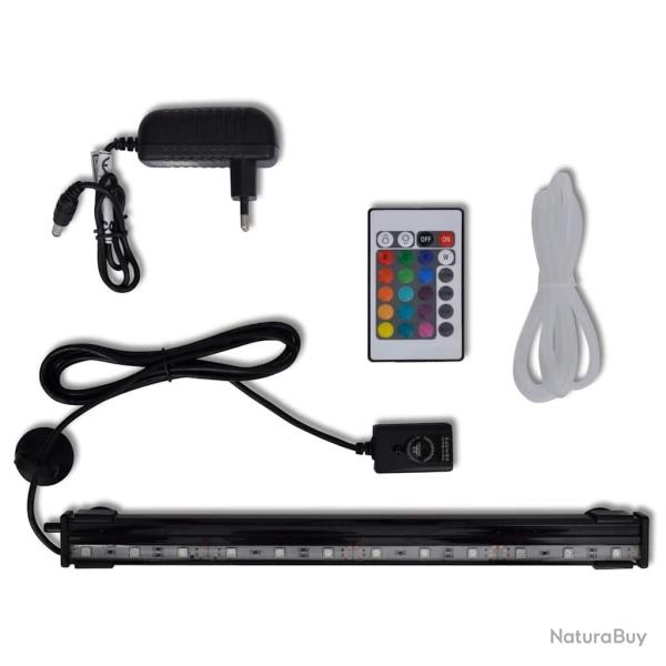 Lampe LED RVB de bulles submersible d'aquarium 32 cm