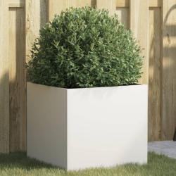 Jardini&egrave;re blanc 42x40x39 cm acier