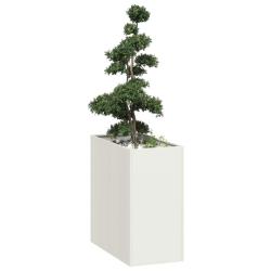 Jardini&egrave;re blanc 40x80x80 cm acier