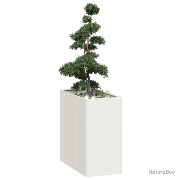 Jardini�re blanc 40x80x80 cm acier