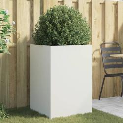 Jardini&egrave;re blanc 52x48x75 cm acier