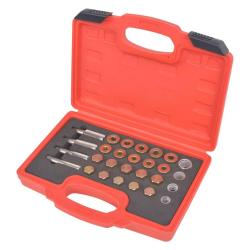 Kit de r&eacute;paration de bouchon de vidange d'huile 64 pcs