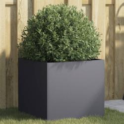 Jardini&egrave;re anthracite 42x40x39 cm acier alsavelo