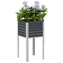 Jardini&egrave;re anthracite 45x45x88 cm acier alsavelo