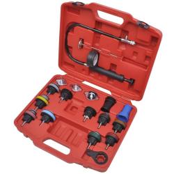 Kit de testeur de pression du radiateur 18 pcs