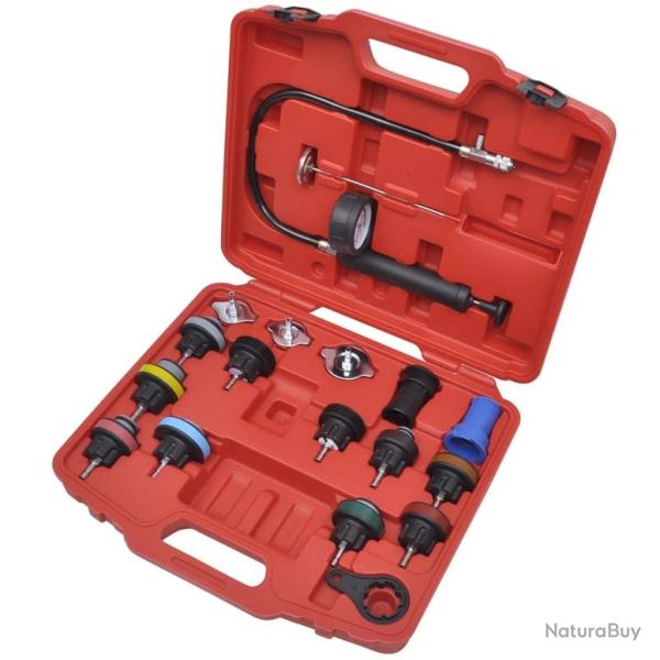 Kit de testeur de pression du radiateur 18 pcs