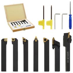 Jeu d'outils de tournage indexables 12 pcs 8x8 mm 70 mm