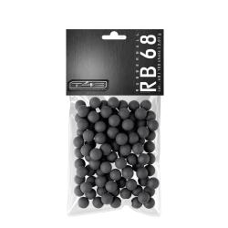 Billes d'entrainement T4E RB68 caoutchouc cal. 6 bo&icirc;te x100