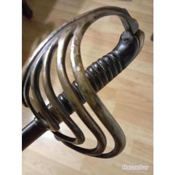 Sabre d'officier Fran�ais Mle 1882 ,garde laiton � branches multiples,Maurice Meyer.