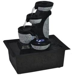 Fontaine d'int&eacute;rieur avec lampe LED Polyr&eacute;sine
