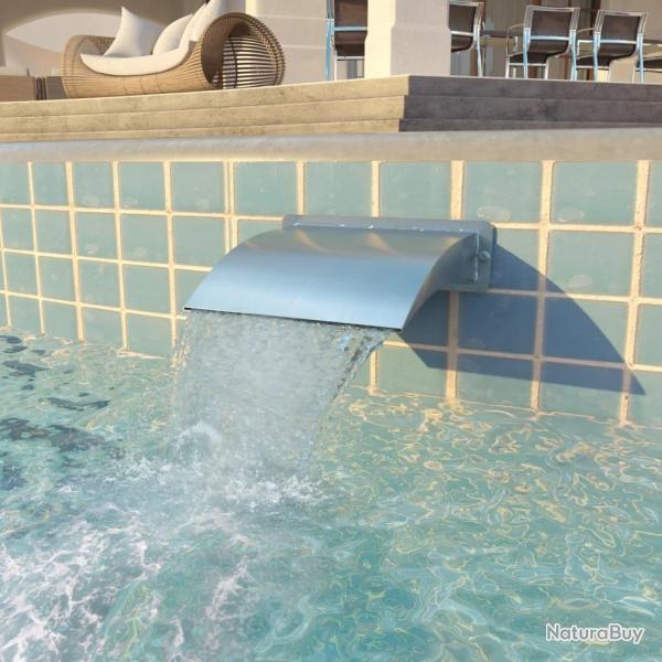 Fontaine d'tang Acier inoxydable 30 x 9 x 26 cm Argent alsavelo