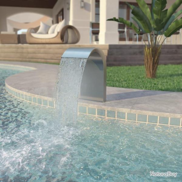 Fontaine d'�tang Acier inoxydable 45 x 30 x 65 cm Argent� alsavelo