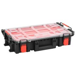 Mallette de transport portable noir 55,5x34,5x13,5 cm PP alsavelo