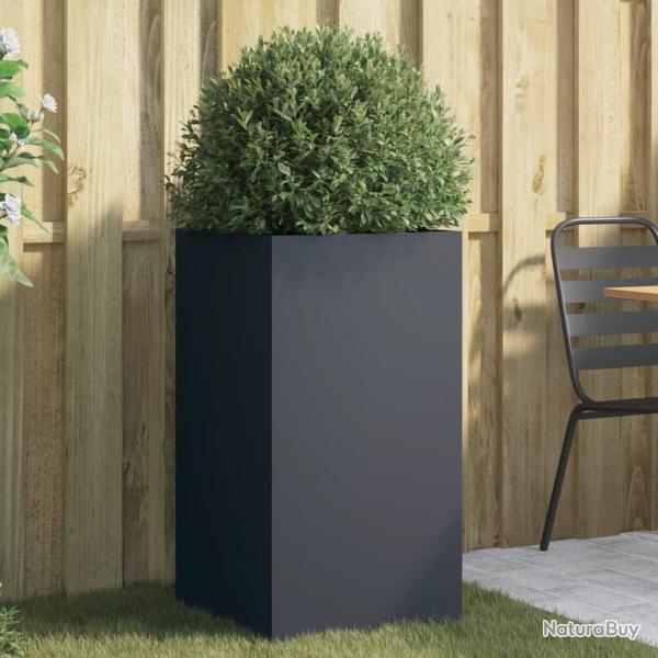 Jardini�re anthracite 42x38x75 cm acier